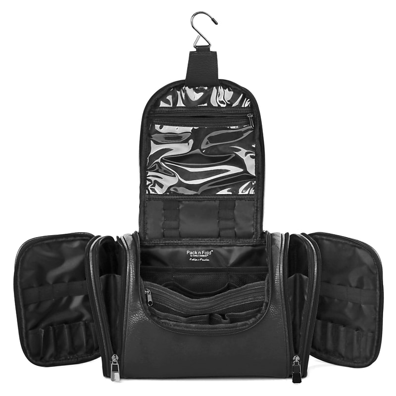 Karla Hanson 9.8" Toiletry Bag, Water Resistant, Black (95006BLACK) image 1