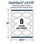 Avery Oval Business Cards, Glossy White, 80/Pack (19479399077)~#|#~40654D0C-C6B1-4F79-8FFDB5C581CBFA8F_sc7