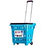 Dbest GoCart Grocery Shopping Cart Laundry Basket on Wheels, Teal (01-501)~#|#~406F81AB-FC3D-44AC-A4046A8FF7D841A3_sc7