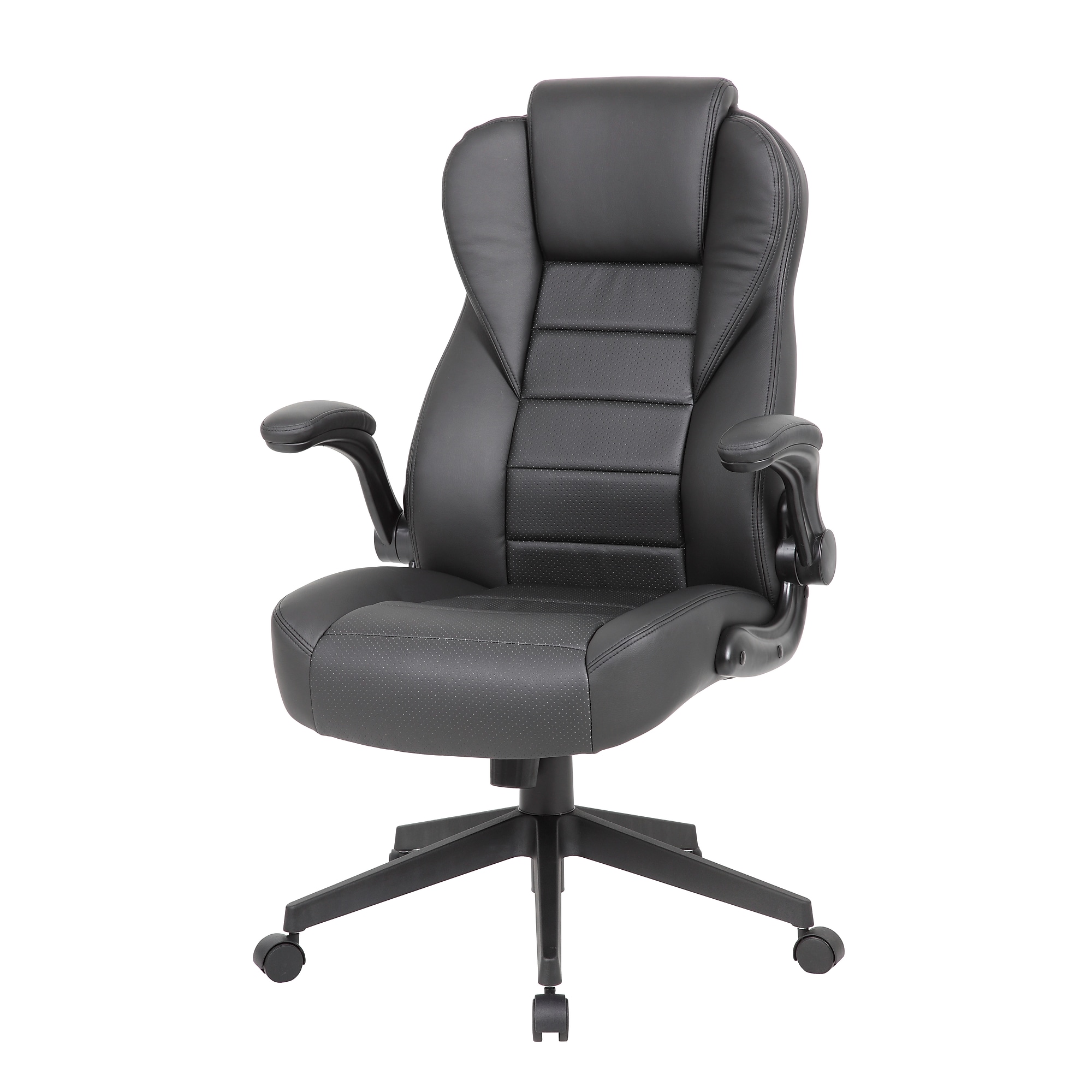 Boss Office Products Ergonomic Vinyl Swivel Executive Chair, Black (B8551-BK) Sansujyuku sansujyuku.com