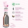 ASOBU Bestie Bottle Bunny Vacuum Insulated Stainless Steel Water Bottle with Reusable Flexi Straw, 16 oz., Pink (SBV44BU)~#|#~407721F2-5C50-4BCA-BBB815CDBBA9DA59_sc7