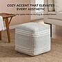 Anji Mountain Summit Stone Fabric Square Pouf Ottoman (AMBPF174-1616)~#|#~4079C7C5-2AC1-4D74-984EF265B41126B9_sc7