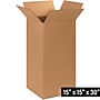 15" x 15" x 30" Shipping Boxes, 32 ECT, Brown, 15/Bundle (151530)~#|#~407B435C-869A-4C63-BFCED0F3DB755D1C_sc7