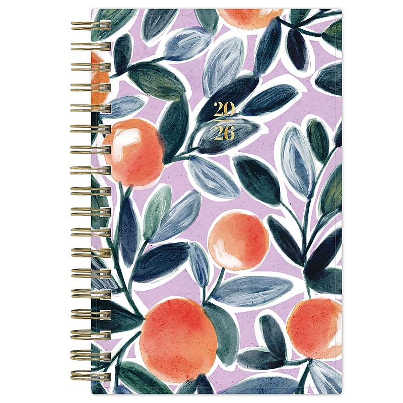 2026 Blue Sky Buds 6.125" x 3.625"  Weekly & Monthly Personal Organizer, Plastic Cover (158068) image 1