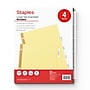 Staples Large Tab Insertable Dividers, 5-Tab, Clear, 4/Pack (13514/14480)~#|#~408168E7-97EF-403E-835F4408872AD826_sc7