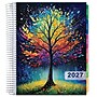 2027 Excello Brands 10.3" x 12.3" Weekly & Monthly Standard Planner, Paperboard Cover, Black Tree Seasons (DLX-CY27-0032)~#|#~4086B67D-EE28-43C9-8096E3A28E6315E5_sc7