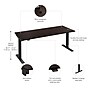 Bush Business Furniture Move 40 Series 72"W Adjustable Standing Desk, Black Walnut/Black (M4S7230BWBK)~#|#~408F39D7-CC98-40AE-86919A1A9DB9D93F_sc7