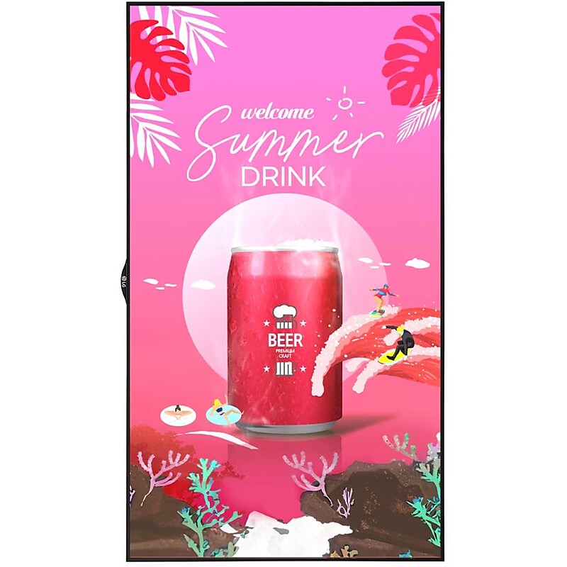 LG XS Series 49" Wall Mount Window Facing Display for Digital Signage (49XS4P-B) image 1