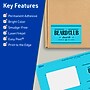 Avery Printable Rectangle Multipurpose Labels, 2" x 3.75", Bright Blue, 80/Pack (94240)~#|#~40906C3B-37B4-4B29-A3263117CA23FA94_sc7