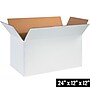 24" x 12" x 12" Shipping Boxes, 32 ECT, White, 25/Bundle (241212W)~#|#~40907FCE-5ADC-4CDD-8DA61A9EAB75DD0B_sc7