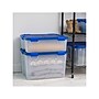 Iris WeatherPro 40 Qt. Latch Lid Storage Bin, Clear/Blue (500202)~#|#~4092DC31-BA33-4071-B32B7884AD6FB770_sc7
