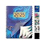 2025 Global Printed Products 8.5" x 11" Monthly Planner, Plastic Cover, Blue/Gold (SPLS25-8511M-F)~#|#~40955DAF-9C34-4344-BCA1B2DA46D71BA0_sc7