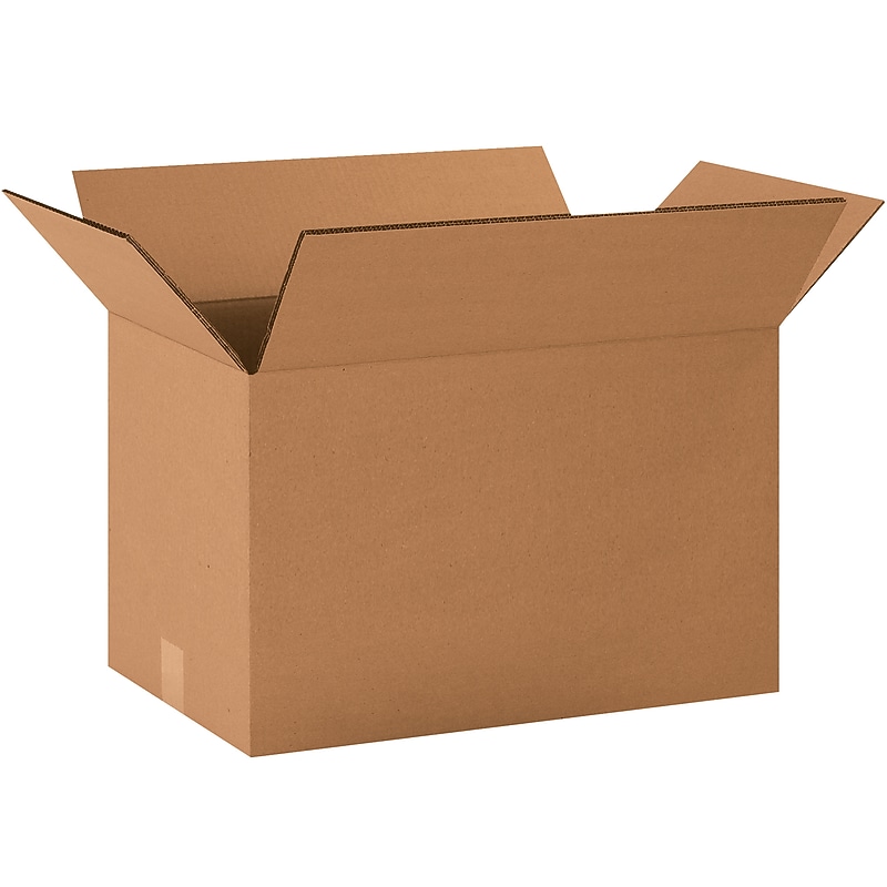 24" x 14" x 14" Heavy Duty Shipping Boxes, 48 ECT, 10/Bundle (HD241414DW) image 1