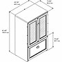 Bush Furniture Fairview Storage Cabinet with Drawer, Antique White/Tea Maple (WC53280-03)~#|#~4096464F-AC72-4B95-A1A4CD4DFDCC15AA_sc7