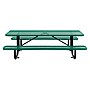 Global Industrial 8' ADA Outdoor Steel Picnic Table, Expanded Metal, Green (695289GN)~#|#~40993F62-9147-4E8F-B668FA40B8C14376_sc7