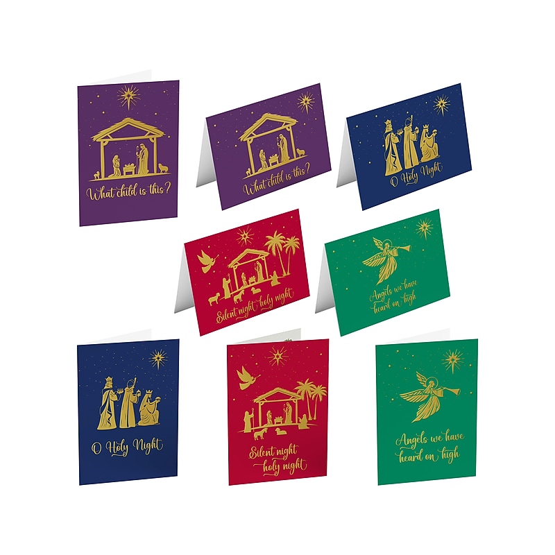 Better Office Religious Christmas Cards, 5" x 7", 50/Pack (64655-50PK) image 1