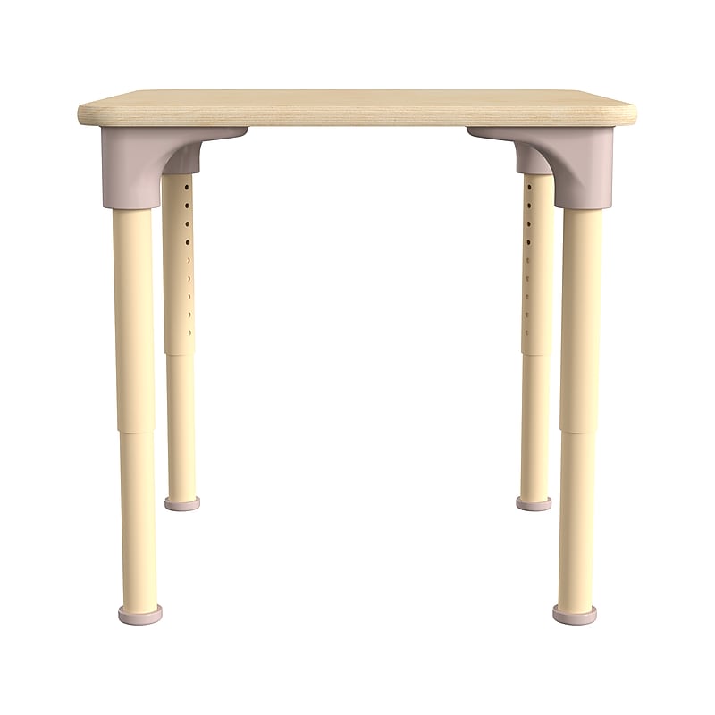 Flash Furniture Bright Beginnings Hercules Square Table, 24" x 24", Height Adjustable, Beech (MK-ME088023-GG) image 1