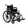 Medline Guardian K4 Lightweight ManualWheelchair, 20" Seat Width, Desk-Length Arms, Black (K4206N24S)~#|#~40A203F2-E9BD-42EF-8793401E2BD78FF4_sc7