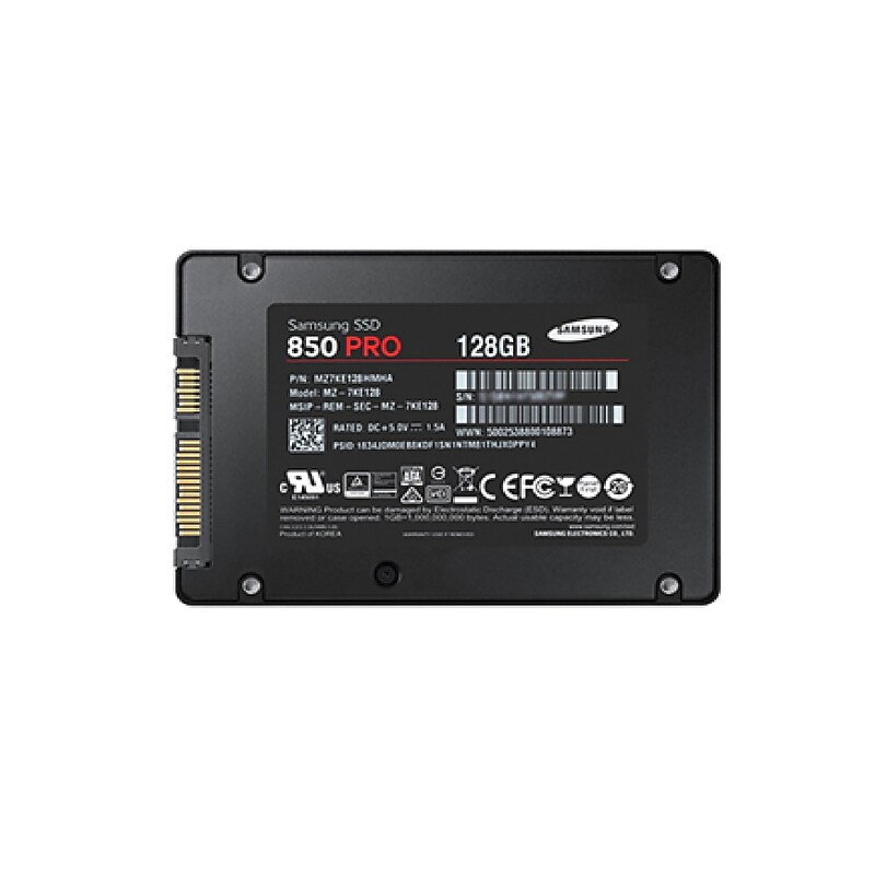 Samsung 850 PRO 128GB 2.5" SATA III Solid State Drive, V-NAND Technology (MZ-7KE128E) image 1