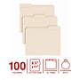 Staples File Folder, 1/3-Cut Tab, Letter Size, Manilla, 100/Pack (ST62727)~#|#~40A43F63-56FD-4B3C-B95E7A594BFC4AEF_sc7