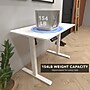 Mount-It! 48"W Electric Rectangular Adjustable Standing Desk, White (MI-8037)~#|#~40A6C0A2-BA00-4E87-B1C7B8E27D1EF910_sc7