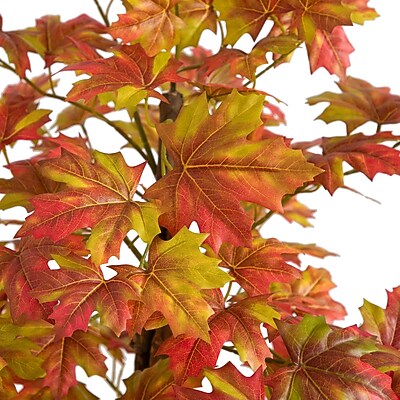 Nearly Natural 4' Autumn Deluxe Maple Artificial Fall Tree - Thumbnail 3