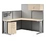 Bush Business Furniture Office in an Hour 63"H x 65"W L-Shaped Cubicle Panel Workstation, Natural Elm (WC36594-03STGK)~#|#~40A8B30C-BB21-4D21-A9160EA18EB00B41_sc7