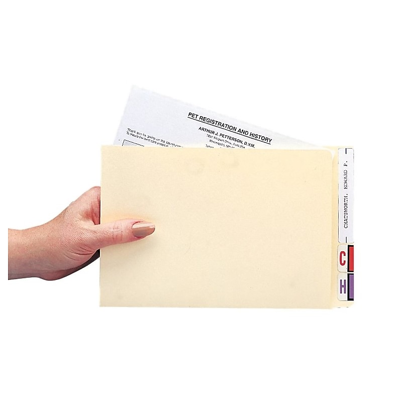 Medical Arts Press®  Reinforced File Pocket, Letter Size, Manila, 50/Box (23938R) image 1