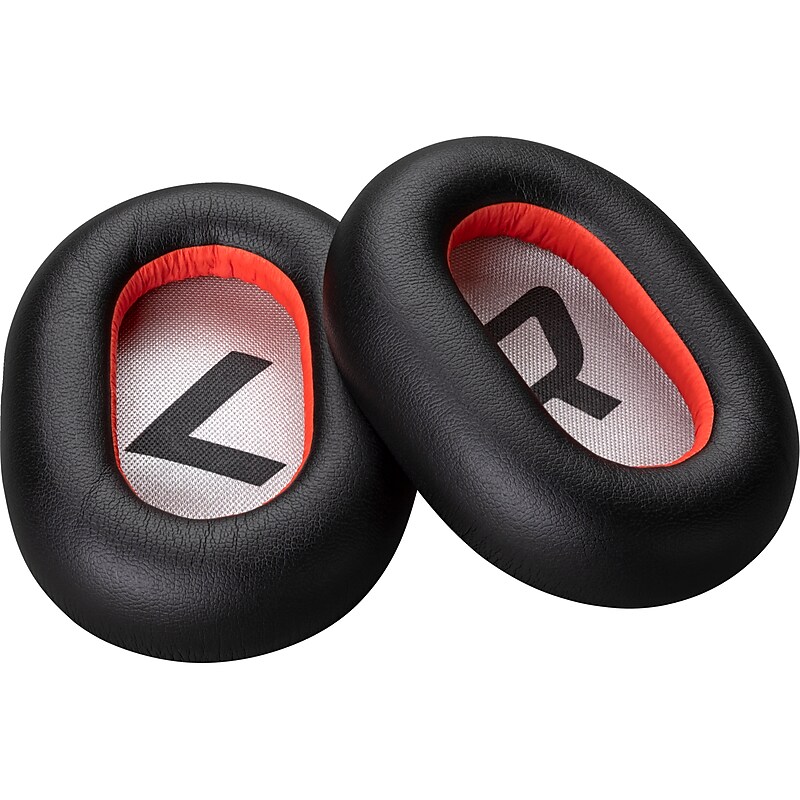 Poly Voyager 8200 Leatherette Ear Cushions, Black (85Q42AA) image 1