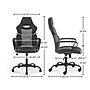 Staples Emerge Vector Luxura Faux Leather Gaming Chair, Black & Gray (61108)~#|#~40B0F5DE-E5FD-4658-8AA5DCF970FD060C_sc7