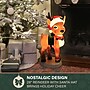 Fraser Hill Farm 28” Reindeer with Santa Hat Christmas Blow Mold (FFBM-1RND-MLT)~#|#~40B11479-0F68-48AE-98E4C32970CA9704_sc7