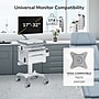 Mount-It! Powered Medical Cart with 2 Lockable Drawers, Power Kit, Monitor Arm, Scanner & Wipes Holders, White/Gray (MI-16066)~#|#~40B164CB-E806-4D87-9DE01670D5DD522B_sc7