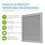 Ghent 1 Door Enclosed Vinyl Bulletin Board, Satin Aluminum Frame, 3'H x 2'W, Silver, (GHEPA13624VX193)~#|#~40B8FFB8-17F7-48B7-A2EE96F564462D6A_sc7