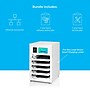 Luxor Kwik IQ Pro Lockable 5-Unit Electronics Storage Cabinet, White Steel (KBSL100)~#|#~40B9E312-6109-4C8F-85565BF58F99C82C_sc7