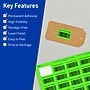 Avery Laser/Inkjet Multipurpose Rectangle Labels, 1.25" x 1.75", Neon Green, 640/Pack (94226)~#|#~40BB0339-A6ED-4ED8-BB13BA4D4F780F99_sc7