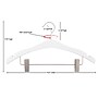 Nahanco 17" Wood Signature Suit Hanger, Low Gloss White, 100/Pack (30117RC)~#|#~40BC7189-B86B-4254-8BC9E6D2D9595BD9_sc7
