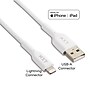 NXT Technologies™ 4 Ft. Braided Lightning to USB Cable, White (NX60467)~#|#~40BDF1BE-D460-47A0-84219F8367F36B0C_sc7