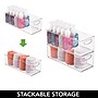iDESIGN Stackable Plastic Storage Bin, 5" x 16"x 6", Clear, 4/Pack (28126M4)~#|#~40BE2FE9-9B9E-408F-85B106814B02F4BD_sc7