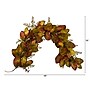 Nearly Natural 6' Autumn Magnolia Leaf and Berries Artificial Garland (4497)~#|#~40BF6ADD-6EEA-4083-BE53AA61C0721303_sc7