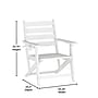 Flash Furniture Tolleson Commercial Grade Adirondack Dining Chair, White (LEHMP203710WHT)~#|#~40C14974-58E8-44A6-800848253C107FE2_sc7