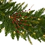 Nearly Natural Christmas Pine Artificial Garland and Berries, 6' (4466)~#|#~40C1622C-9696-41C9-B3D108B988480E9C_sc7