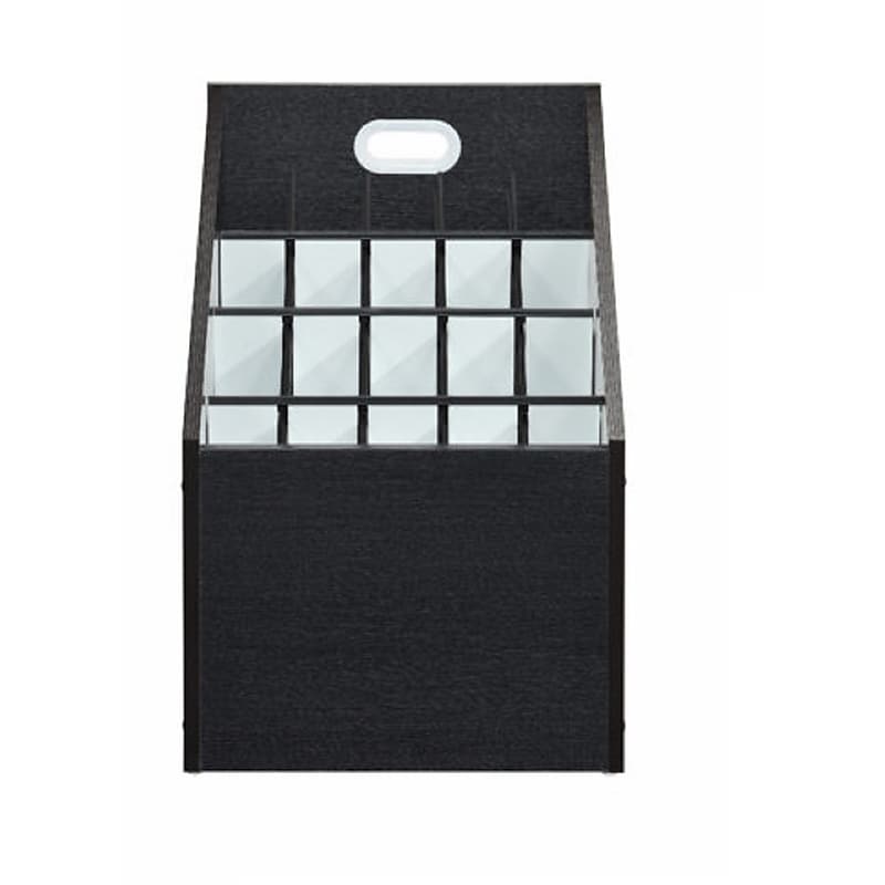 AdirOffice 20-Slot Roll File, 22.24"H x 15.55"W x 15.55"D, Black (ADI628-WBLK) image 1
