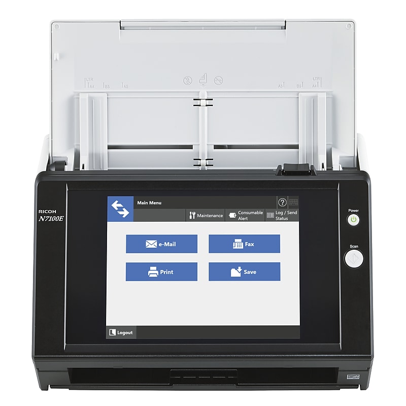 RICOH ImageScanner N7100E PA03706-B505 Slide Scanner, Black image 1