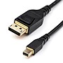 StarTech.com 6.6ft Mini DisplayPort (mDP) to DisplayPort (DP) Cable Adapter, 8K 60Hz Audio/Video Cord, M/M, Black (DP14MDPMM2MB)~#|#~40CBD684-18BB-49AC-B45ABC9FE61F78D4_sc7
