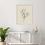 Amanti Art Line Drawn Flowers 1 by Border Bloom Wood Framed Wall Art Print, 33" x 41" (A42677449910)~#|#~40CDAFEB-3505-4C00-88AA4F134A19A905_sc7