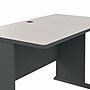 Bush Business Furniture Cubix 48"W Desk, Slate/White Spectrum (WC8448A)~#|#~40CEDAFE-7E7C-496D-8962E7D8CF093DDA_sc7