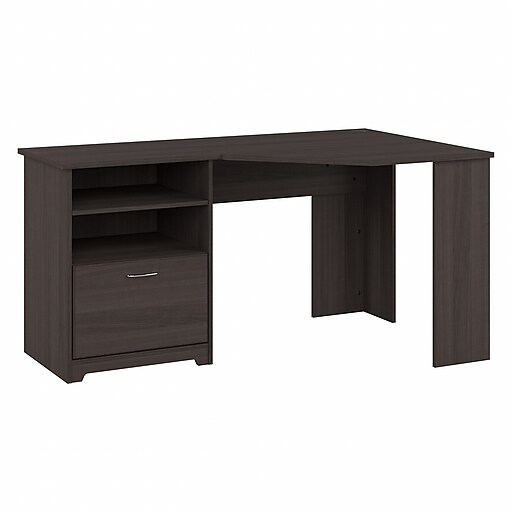 Bush Furniture Cabot 60 W Corner Desk Heather Gray WC31715 03 Staples
