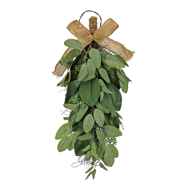 National Tree Company 26" Eucalyptus and Magnolia Leaf Swag (DL87-65F22229-1) image 1