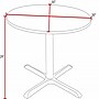 Regency Cain 30" Round Laminate X Base Breakroom Table, Grey (TB30RNDGYGY)~#|#~40D068C0-1C61-44D4-B8334932BFCDCDC6_sc7