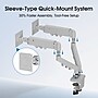 FlexiSpot MA1 Adjustable Dual Arms, Up to 32" Monitors, White (MA1W-D-DP)~#|#~40D6FCBA-8E26-4540-A5D23B0CE0AFC55A_sc7